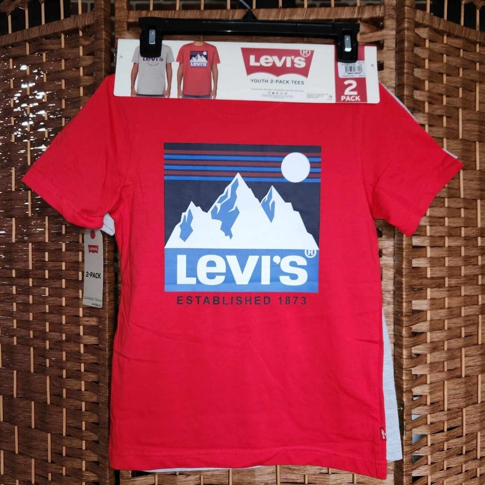Levi's Boys 2-Pack T-Shirts - Size Medium (7-8) - NWT